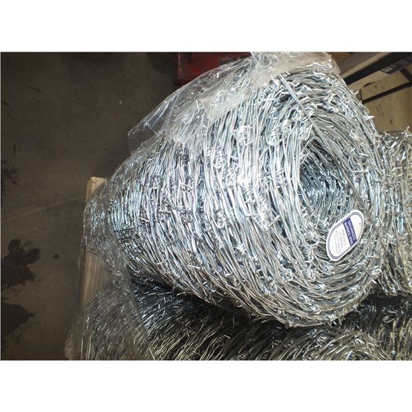1 Roll Of 4 Point Galvanized Barb Wire
