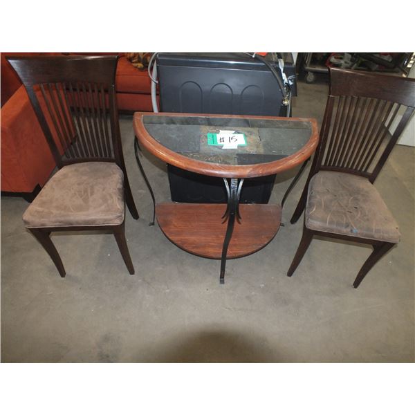 Hall Stand w/ 2 Chairs