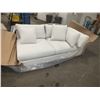 Image 1 : White Sofa w/ Ottoman