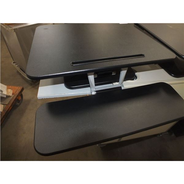 Adjustable Desk & 2 Desk Risers