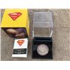 Image 1 : 2013 Canada $20 1 oz 99.99% fine silver coin, Superman 75th Anniversary Hologram.  Original box and 