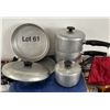Image 1 : Wearever Aluminum small pot, double boiler, fry pan & skillet
