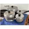 Image 1 : Wearever Aluminum 2 small pots 1 medium  pot & 1 large pot