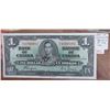 Image 1 : 1937 $1 Bank of Canada note. Coyne-Towers signature. M/N Prefix. BC-21d. The last George VI note iss