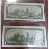 Image 2 : Lot of 2 Consecutive Serial Number 1967 $1 notes. Beattie-Rasminsky signatures. G/P Prefix. BC-45b-i