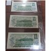 Image 2 : Lot of 3 Consecutive Serial Number 1973 $1 notes. Lawson-Bouey signatures. AAT prefix. Serial Number