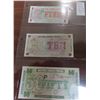 Image 1 : Great Britain. British Armed Forces Special Vouchers. Lot of 3 (ND 1972) Sixth Series. 5 New Pence, 