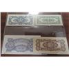 Image 2 : Philippines. Japanese Invasion Money. ND (1942). Lot of 4 notes for 1 centavo, 5 centavos, 10 centav
