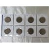 Lot of 8 Canadian George V Large Cents. 1912, 1913, 1915, 1916, 1917, 1918, 1919 & 1920. Coins grade