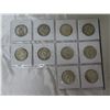 Image 2 : Lot of 10 Canadian George VI Silver 50 Cents. Dates include 1939, 1940, 1941, 1942, 1943, 1944, 1945