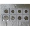Image 2 : Lot of 8 U.S. coins including Eisenhower Dollar, Susan B. Anthony dollars, John F. Kennedy Half Doll