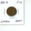 Image 1 : 1931-D lincoln cent