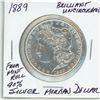 Image 1 : 1889 BU Morgan silver dollar