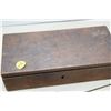 Image 2 : Antique oak box of intricate carving tools etc