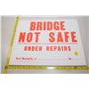 Image 1 : Vintage R.M cardboard sign - bridge