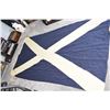 Image 1 : Huge 9' Antique Scottish flag - Queens Saskatoon Visit