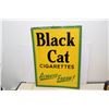 Image 1 : Original 27" by 22" Black Cat tin sign