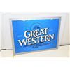 Image 1 : 23x18' Great Western beer sign