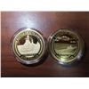 Image 2 : The world's greatest naval battles gold dollar collection -24k gold plated with certificate of authe