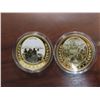 Image 3 : Greatest canadian battles proof 4 coins plated in 24k gold- with certificate of authenticity