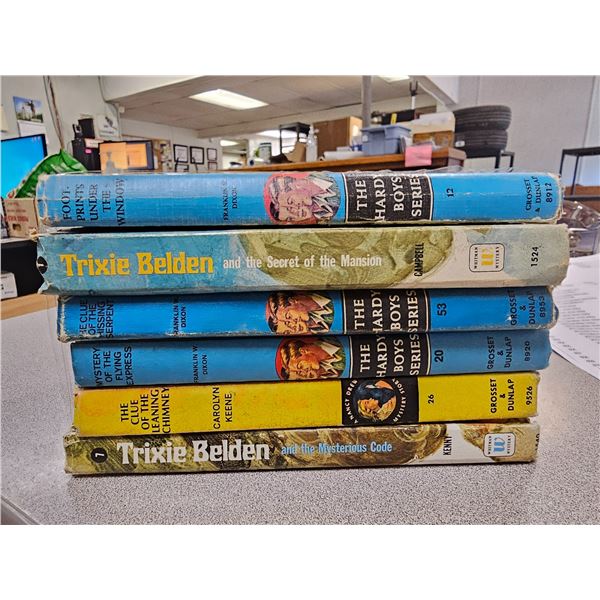 Nancy Drew, Hardy boys, Trixie Beldon books (6)