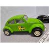 Image 2 : Tonka green metal VW (no rear bumper) and 1967 black & white VW