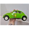 Image 7 : Tonka green metal VW (no rear bumper) and 1967 black & white VW