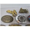Image 3 : Lot of belt buckles, mostly brass