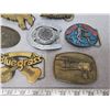 Image 4 : Lot of belt buckles, mostly brass