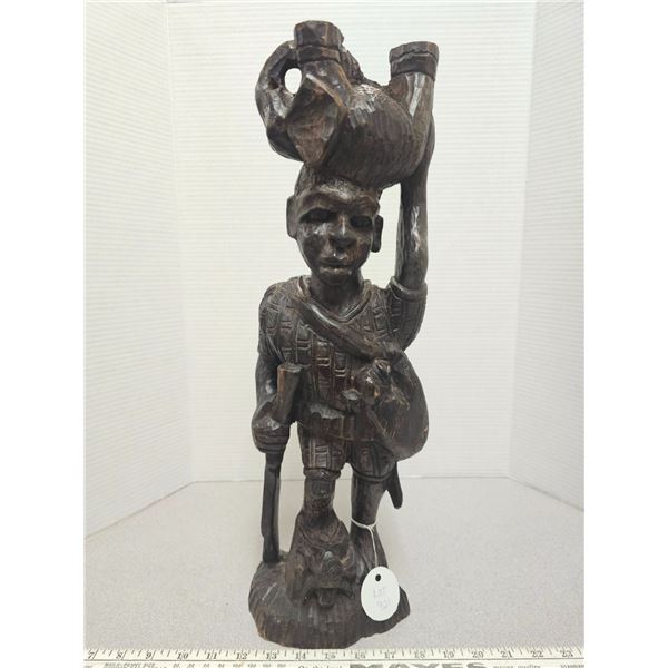 Carved African figure (hardwood)