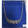 Image 1 : Vintage rhinestone necklace - 16.5 inches long