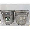 Image 1 : Galvanized buckets