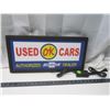 Image 2 : used cars Chevrolet dealer light up sign - 9"x19.5"