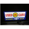 Image 4 : used cars Chevrolet dealer light up sign - 9"x19.5"