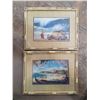 Image 1 : two framed Wakiki beach pictures 47x37cm