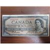 Image 1 : 1954 canadian $100 bil -modified portrait A/J 751237