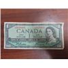 Image 1 : 1954 $1 canadian bill E/N 5070893