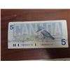 Image 2 : 1986 canadian $5 bill GWK 3462116