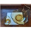 Image 2 : Anchor Hocking Amber Chip & Dip Set