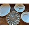 Image 1 : Mixed Milk Glass Serving Dishes