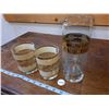 Image 1 : Georges Briard Gold Trim Glasses and MCM Pitcher