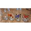 Image 3 : Floral Month Glasses, Frosted Candle Holders