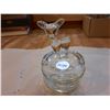 Image 4 : Jeanette Lidded Deer Glass Powder Jar