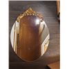 Image 2 : Heavy Oval Mirror with Ornate Gold Detail 22.5x33