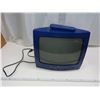 Image 1 : 14" GE blue semi-transparent TV with remote - working