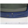 Image 3 : 14" GE blue semi-transparent TV with remote - working