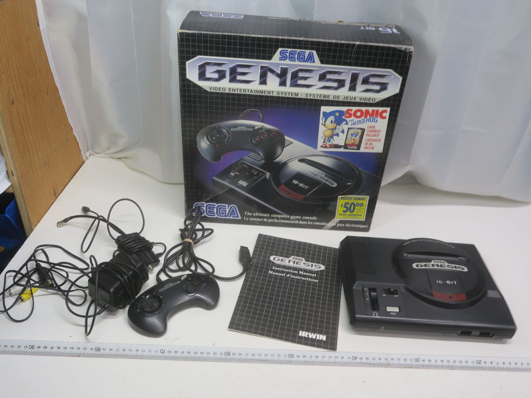 Genesis System Box Reproduction Sega Genesis system, hook ups, controller and instructions in original ...
