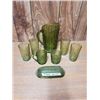Image 1 : Vintage Anchor Hocking Soreno avocado verde textured glass