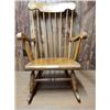 Image 1 : Vintage wood spindle rocking chair