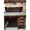 Image 1 : Vintage Wooden Desk with Riser